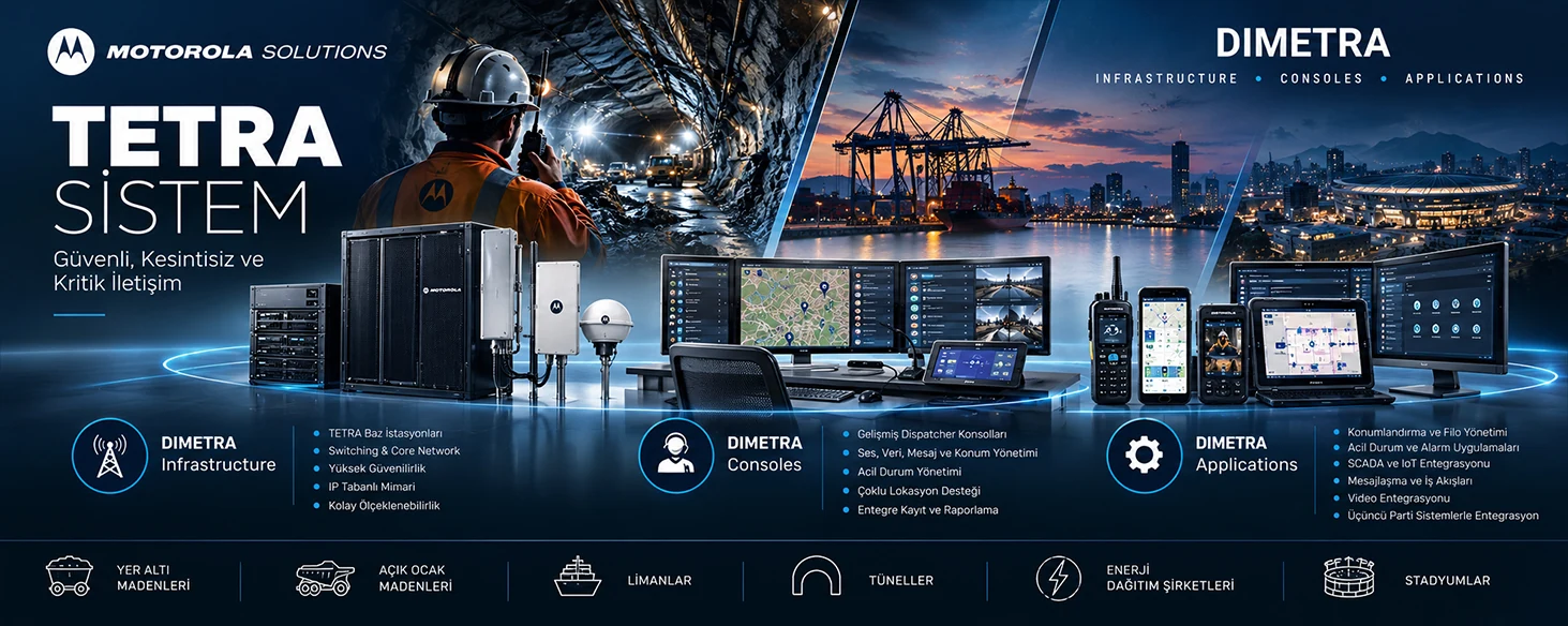 TETRA Sistem – DIMETRA Infrastructure, Consoles ve Applications